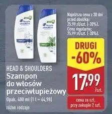 ALDI Szampon do włosów menthol Head&Shoulders oferta