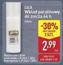 ALDI Wkład parafinowy do znicza 64h Calix oferta