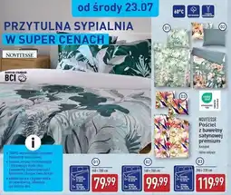 ALDI Komplet pościeli bawełnianej satynowej premium 200 x 220 cm + 2 70 80 Novitesse oferta