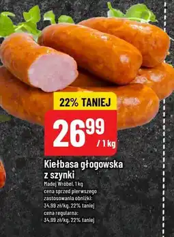 Polomarket Kiełbasa głogowska z szynki Madej Wróbel oferta