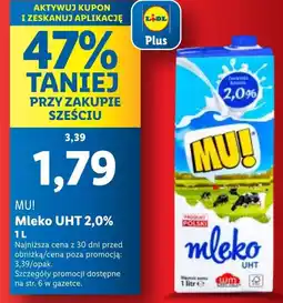 Lidl Mleko MU! oferta