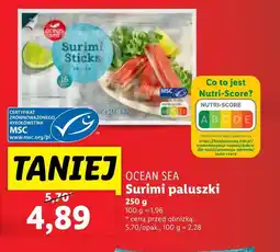 Lidl Paluszki surimi Ocean Sea oferta