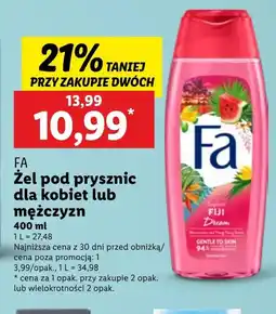 Lidl Żel pod prysznic Fa oferta