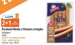 E.Leclerc Parówki Filetki z filetem z indyka Indykpol oferta