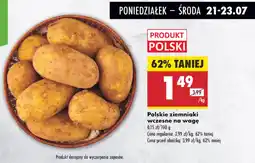 Biedronka Polskie ziemniaki wczesne oferta