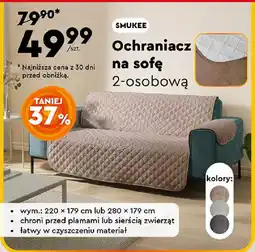 Biedronka SMUKEE Ochraniacz na sofę 2-osobową oferta