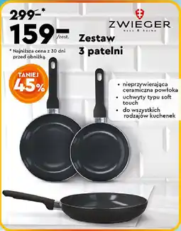 Biedronka ZWIEGER Zestaw 3 patelni oferta