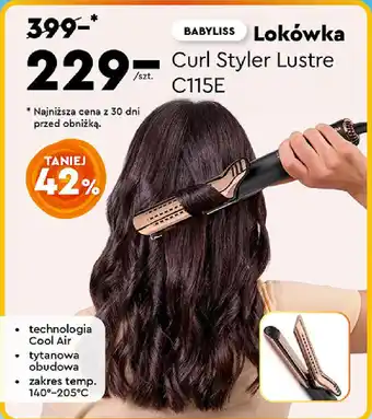 Biedronka BABYLISS Lokówka Curl Styler Lustre C115E oferta