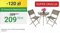 ERLI Zestaw mebli ogrodowych oferta