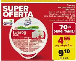 Carrefour Twaróg tłusty Mazurski Smak oferta