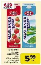 Carrefour Maślanka naturalna polska Mlekovita oferta