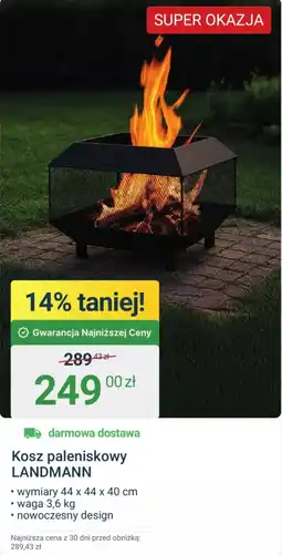 ERLI Kosz paleniskowy LANDMANN oferta