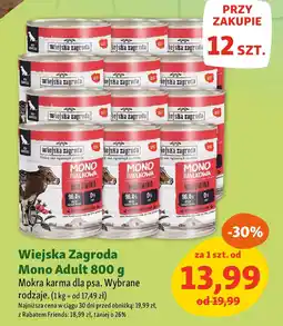 Maxi Zoo Wiejska Zagroda Mono Adult Mokra karma dla psa oferta