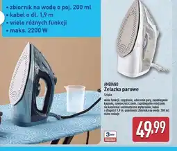 ALDI Żelazko parowe Ambiano oferta