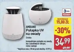 ALDI Pułapka uv na owady Ambiano oferta