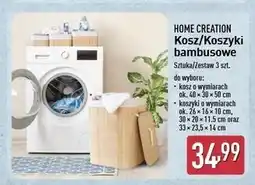 ALDI Koszyki bambusowe 26 x 16 10 cm + 30 20 11.5 33 23.5 14 Home Creation oferta