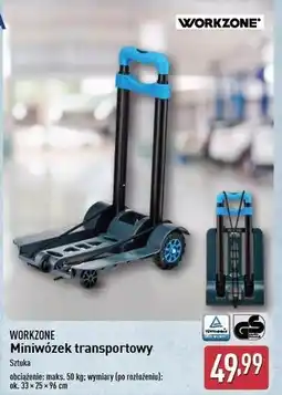 ALDI Mini wózek transportowy 50 kg Workzone oferta