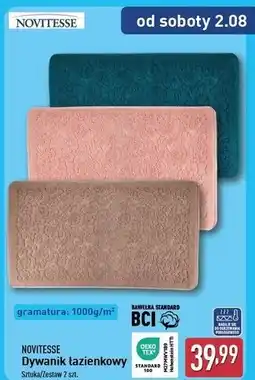 ALDI Dywanik łazienkowy Novitesse oferta