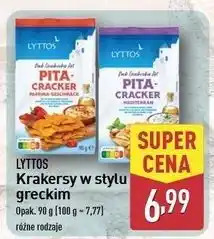 ALDI Krakersy greckie Lyttos oferta