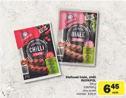 Carrefour Kiełbaski białe, chilli INDYKPOL oferta