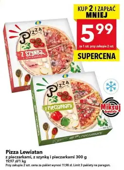 Lewiatan Pizza z pieczarkami, z szynką i pieczarkami Lewiatan oferta