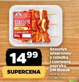 Netto Szaszłyk wieprzowy z cebulką i czerwoną papryką ZM Nowak oferta