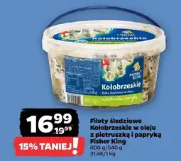 Netto Filety śledziowe kołobrzeskie w oleju z pietruszką i papryką Fisher King oferta