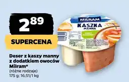 Netto Deser z kaszy mannej z dodatkiem owoców Milram oferta