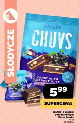 Netto Wafelki z sokiem porzeczkowym Chuvs Saleks oferta
