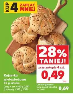 Kaufland Kajzerka wieloziarnista 50 g sztuka oferta