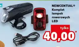 Kaufland NEWCENTIAL Komplet lampek rowerowych LED oferta