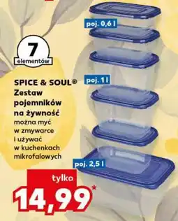 Kaufland SPICE & SOUL Zestaw pojemników na żywność oferta
