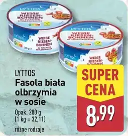 ALDI LYTTOS Fasola biała olbrzymia w sosie oferta