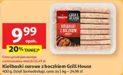 Auchan Kiełbaski surowe z boczkiem Grill House oferta