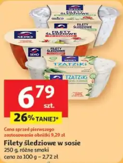 Auchan Filety śledziowe w sosie oferta