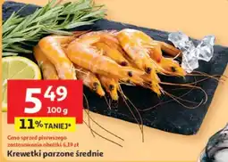 Auchan Krewetki parzone średnie oferta