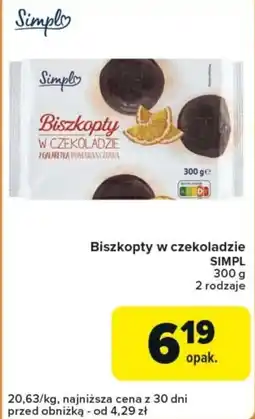 Carrefour Express Biszkopty w czekoladzie SIMPL oferta