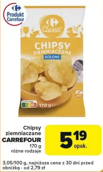 Carrefour Express Chipsy ziemniaczane CARREFOUR oferta