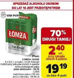 Carrefour Piwo Łomża Jasne (Dawniej Export) oferta
