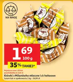 Auchan Cukierki krówka czekoladowa Krówki Milanowskie oferta