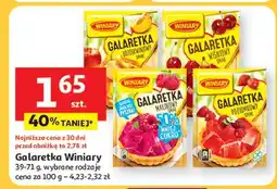 Auchan Galaretka malinowa 50% mniej cukru Winiary oferta