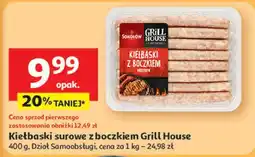 Auchan Kiełbaski z boczkiem wędzonym Sokołów Grill House oferta