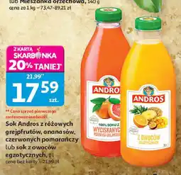 Auchan Sok z czerwonych pomarańczy Andros oferta