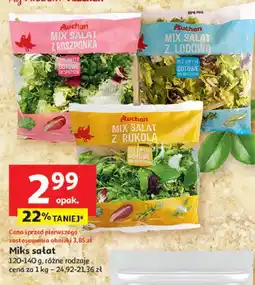 Auchan Mix sałat z rukolą Auchan oferta