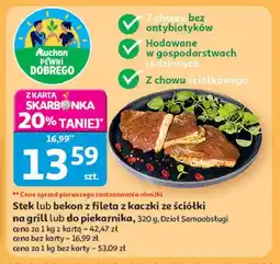 Auchan Bekon z fileta kaczki ze ściółki w przyprawie grillowej Auchan Pewni Dobrego oferta