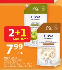 Auchan Mydło w płynie olive & yoghurt Luksja Creamy Soft oferta