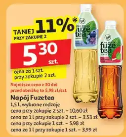 Auchan Napój green tea blueberry & lavender Fuzetea oferta
