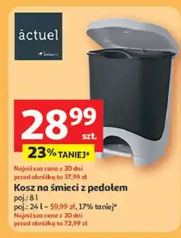 Auchan Kosz na śmieci z pedałem 24 l Actuel oferta