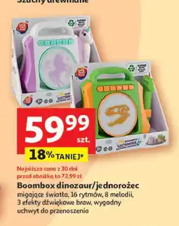 Auchan Boombox dinozaur One Two Fun oferta
