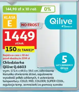 Auchan Chłodziarko-zamrażarka q.6603 Qilive oferta